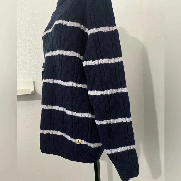 Armor Lux Wool Fisherman Sweater New Striped Sailor Prep Nautical - Picture 14 of 15